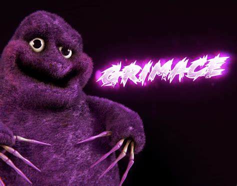 Download Purple Monster Grimace Illustration Wallpaper | Wallpapers.com