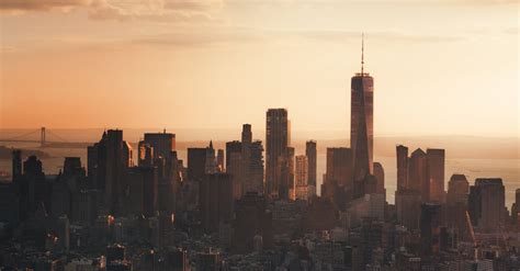 A Sunset Cityscape Photo · Free Stock Photo