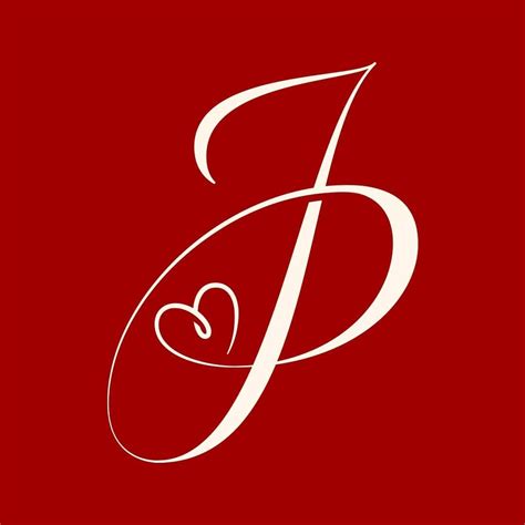 #JP #monogram by #nunodias #lettering #wedding #heart #red #logodesign | Tatoveringer