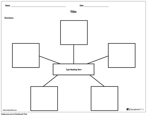 42 spider diagram template