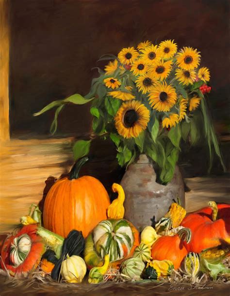 Bountiful Harvest - Floral Painting Painting by Portraits By NC | Fine ...