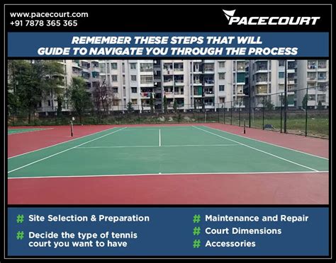 5 Steps Guide On How To Do Tennis Court Construction - Pacecourt