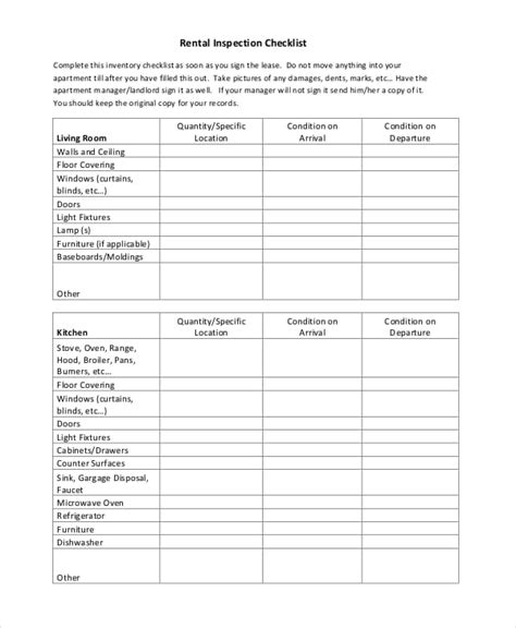 Home Inspection Checklist - 17+ Word, PDF Documents Download | Free ...