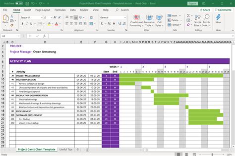 How To Make A Simple Gantt Chart In Excel - Image to u