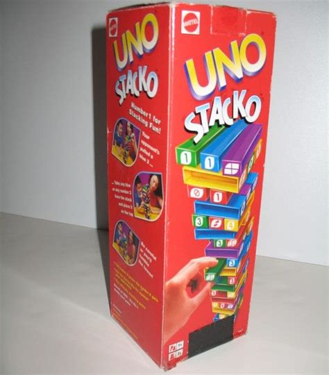 Uno Stacko a family friendly Mattel stacking game. #uno #games | Favorite board games, Vintage ...