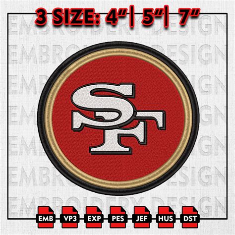 San Francisco 49ers Embroidery Designs, NFL Logo, NFL teams - Inspire ...