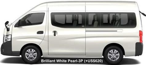 New Nissan NV350 Caravan Micro Bus Body colors, Full variation of exterior colours selection