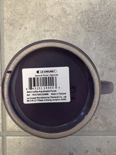 NEW Le Creuset Bluebell purple Coffee Mug Set 2 Cups 14 oz 400 ml | eBay