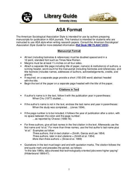 ️ Asa format guide. ASA style guides. 2019-01-16