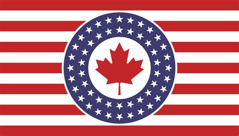 Yet another not so imaginative flag for US-Canada Union. : r/vexillology