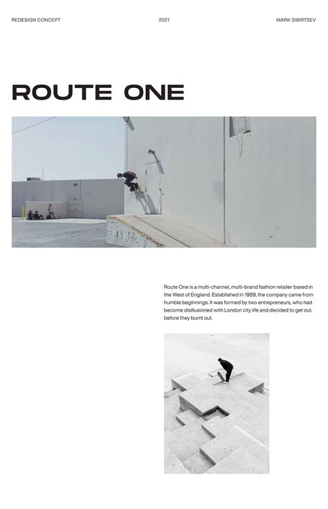 Route One — eCommerce Redesign :: Behance