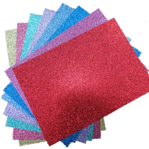 A4 Soft Touch Glitter Paper Many Colours Scrapbooking Card Making A4 ...