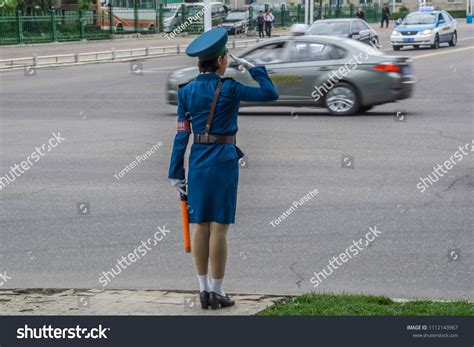 Pyongyang Traffic Police Women Beautiful Scenery Stock Photo 1112143967 ...