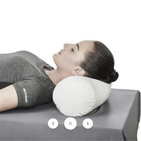 Cervical Pillow (Round Soft) | Prevents Cervical Spondylitis, Mild Sprain & Stiff Neck (White ...