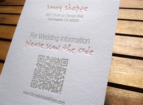 QR Code Wedding Makes Its Way To Your Wedding Stationery! | Wedding invitation inserts, Wedding ...