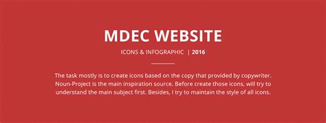 MDEC Icon design & Infographic on Behance