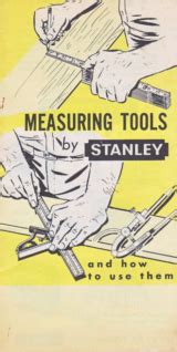 Stanley Tools Measuring Tools 1952