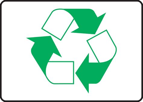 Recycle Symbol Safety Sign MRCY520