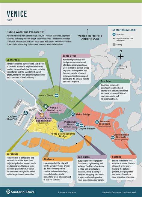 MAP of VENICE - Best Areas & Neighborhoods