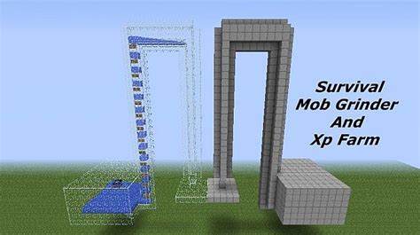 Survival Mob Grinder/Xp Farm Minecraft Project