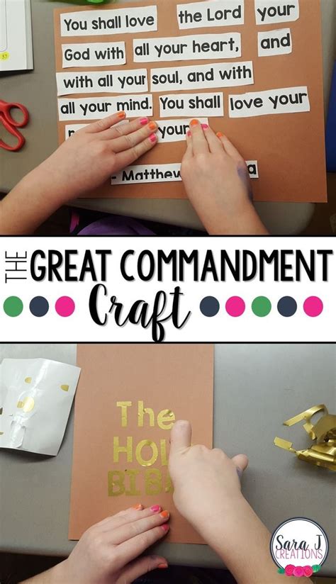 Teaching the Great Commandment | Greatest commandment, Bible crafts for kids, Sunday school ...