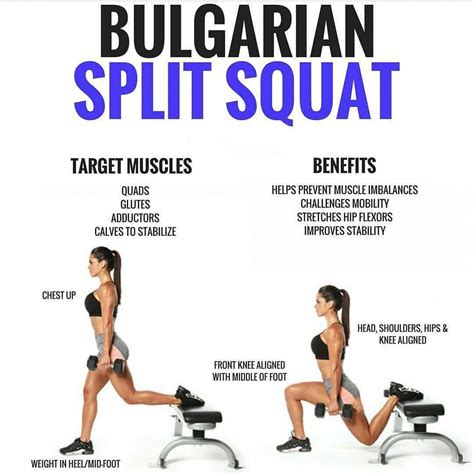 powerlifting deadlift workout #squatdeadliftworkout | Bulgarian split squats, Leg workout, Split ...