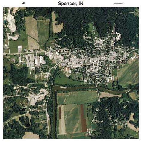 Aerial Photography Map of Spencer, IN Indiana