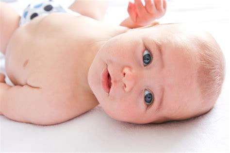 Baby On A White Blanket Free Stock Photo - Public Domain Pictures