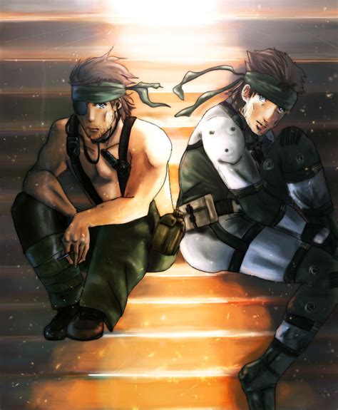 big boss and solid snake by upside-soul27 on DeviantArt