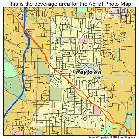 Aerial Photography Map of Raytown, MO Missouri