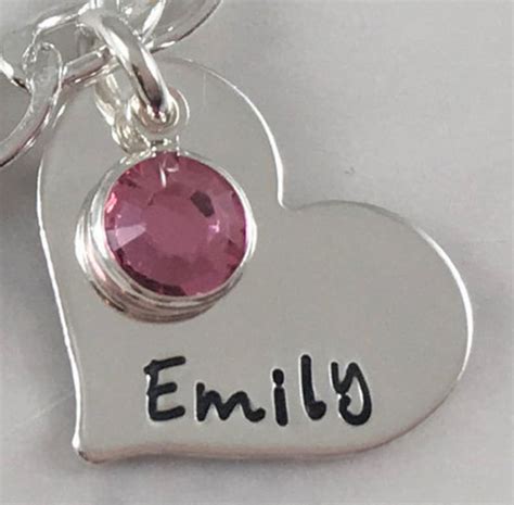 Inspirational Custom Handmade Sterling Silver Name Charm With - Etsy