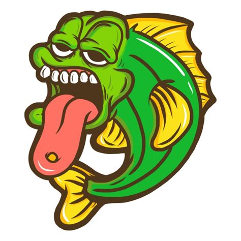 Hässlicher Fisch Cartoon, Fisch Clipart, Cartoon T Shirts, Cartoon Design PNG und PSD Datei zum ...