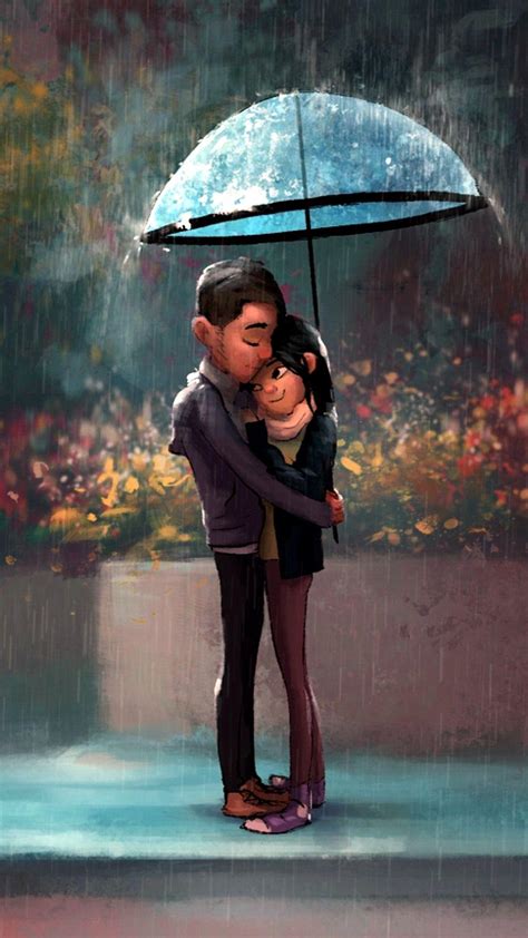 Anime Couple Rain Wallpapers - Wallpaper Cave