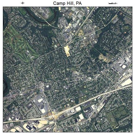 Aerial Photography Map of Camp Hill, PA Pennsylvania