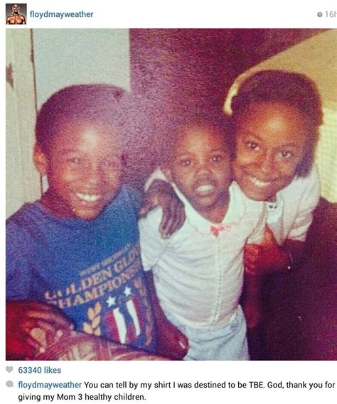 Sports Talk Blog: Floyd Mayweather shares his Childhood Photo