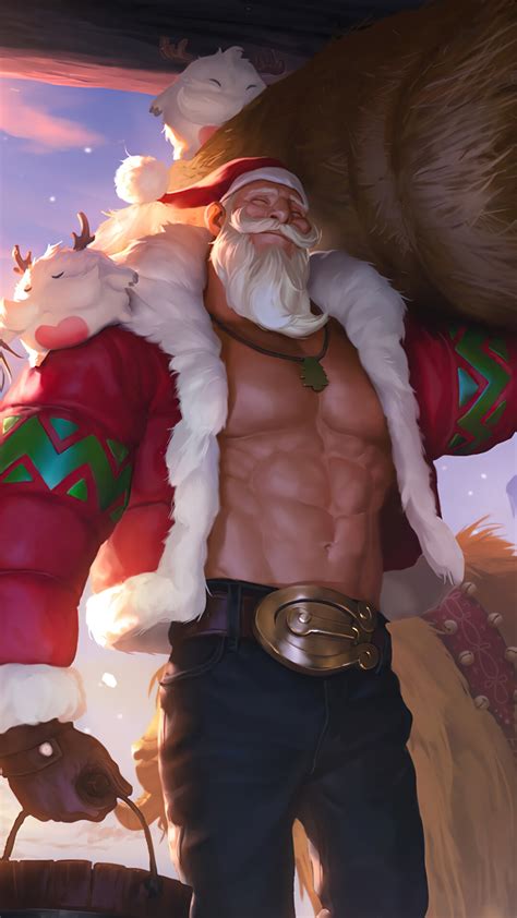 santa, braum, lol, runeterra, game, 4k, HD Wallpaper | Rare Gallery