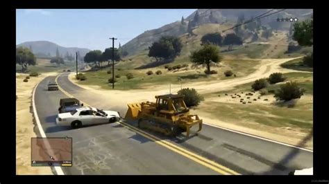 Grand Theft Auto V - Franklin Gameplay - Bulldozer Rampage - "KILLDOZER ...