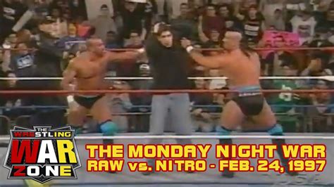 WCW NITRO VS. WWE MONDAY NIGHT RAW 2/24/97 - ECW INVADES! - YouTube