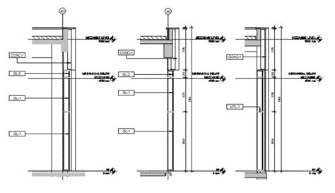 Door Detail In Section Elevation Design Drawing Cadbull