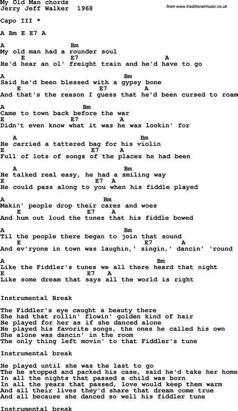 Old Man Lyrics