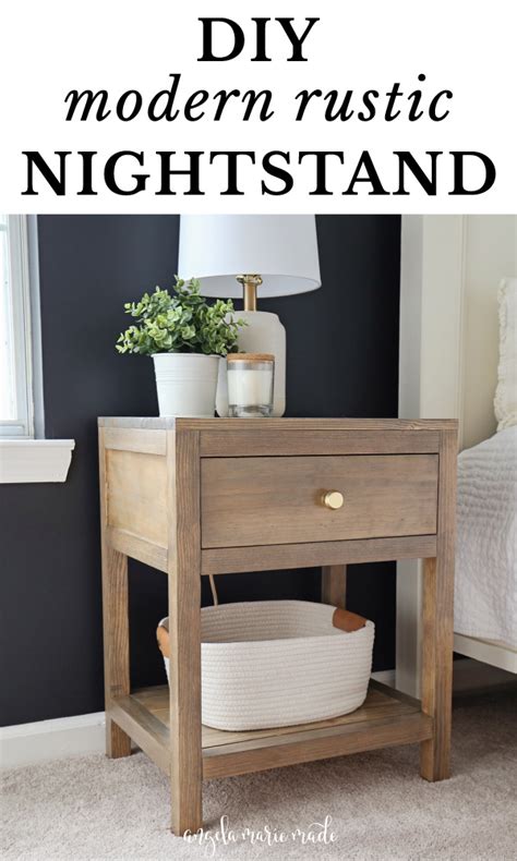 DIY Nightstand with Drawer - Angela Marie Made