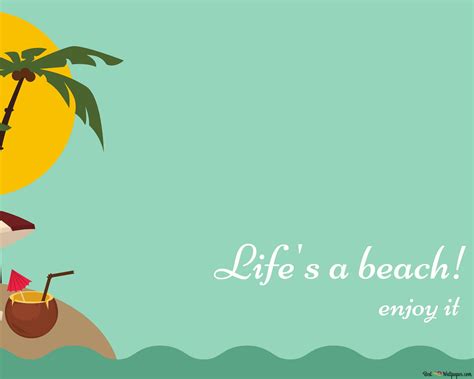 life a beach 4K wallpaper download