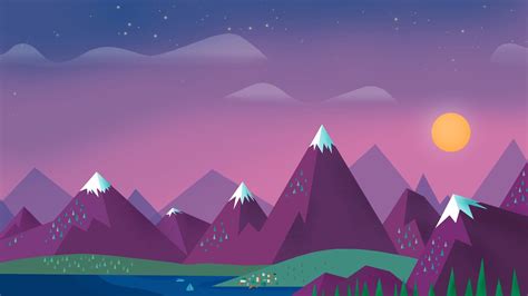 Cartoon Mountain Wallpapers - Top Free Cartoon Mountain Backgrounds ...