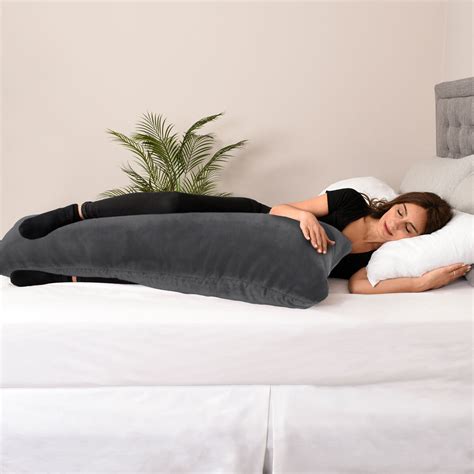 Life Comfort Faux Fur Rolled Body Pillow, 3 Colours | Cos...