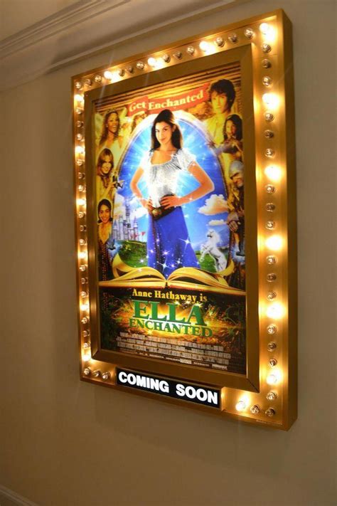 movie poster light up frames - not poster #hometheater | Home theater setup, At home movie ...