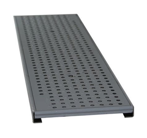 NDS 2′ Ss Dura Slope Trench Drain Grate – Stainless Steel Perforated – Cascade Concrete Accessories