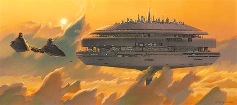 Bespin Cloud City Concept Art by Ralph McQuarrie