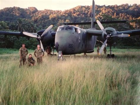 RAAF Caribou A4-195 of 38Sqn in the Solomons 2003. RAAF Caribous saw action (with 2 lost) in ...