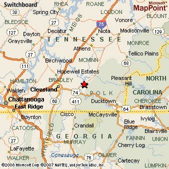 Benton, Tennessee Area Map & More