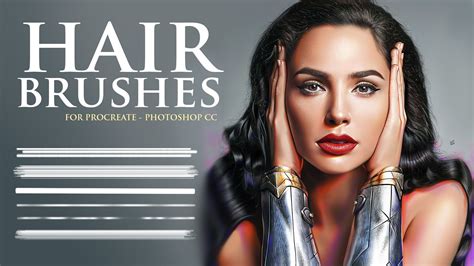 ArtStation - Hair Brushes for Photoshop and Procreate | Brushes | Photoshop brushes, Hair brush ...